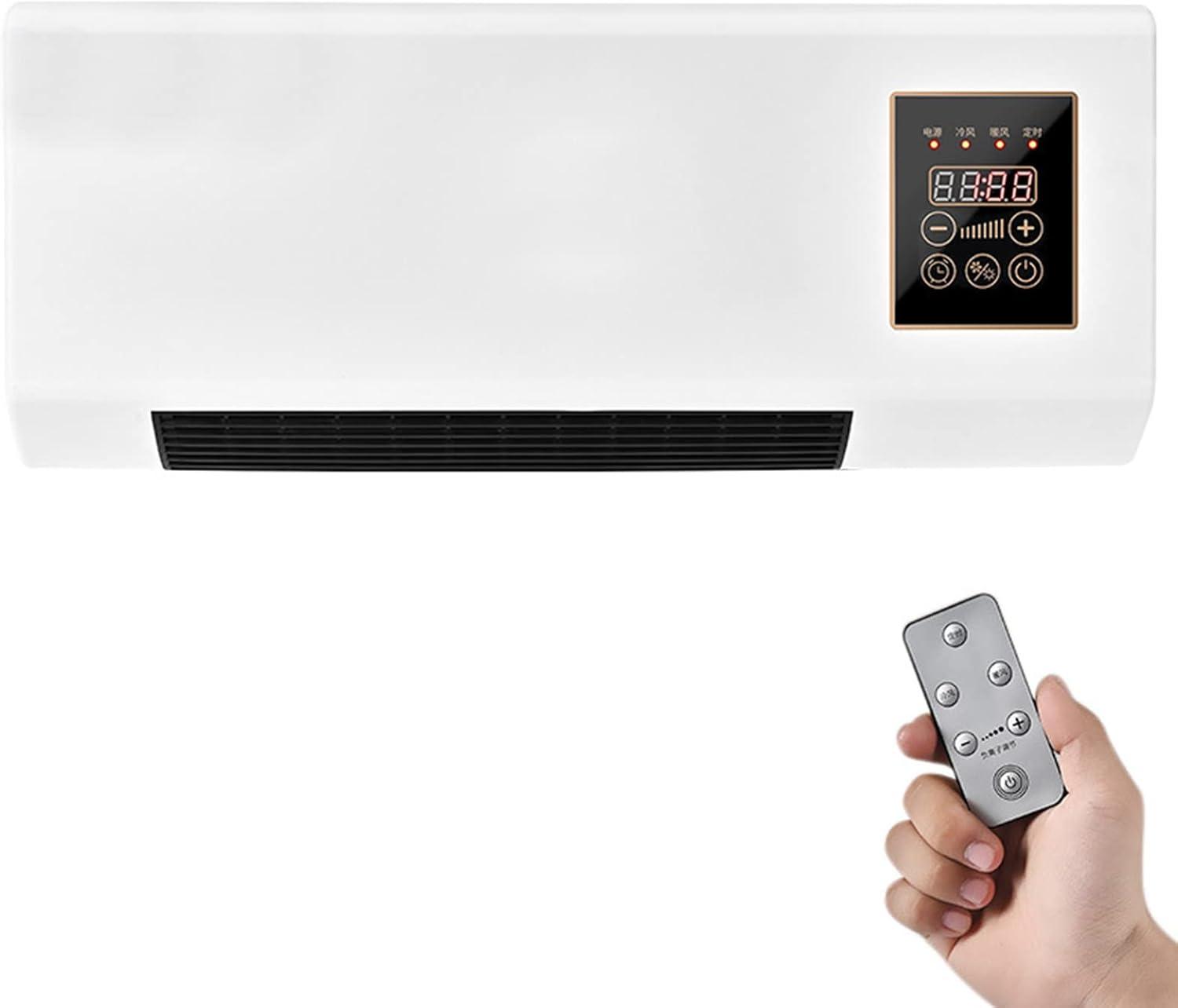 Mini Split Air Conditioner and Heater with Remote Control Wall Mounted Air Conditioner AC Unit Mini Cooling and Heating Air Conditioner with Remote Control for Bedroom Living