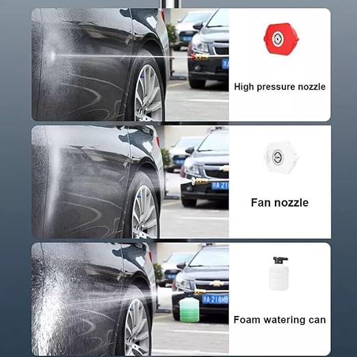 48V Rechargeable High Pressure Washer - Wireless Water Spray Gun for Car, Bike & Garden Cleaning | Adjustable Nozzle & Hose Pipe Included