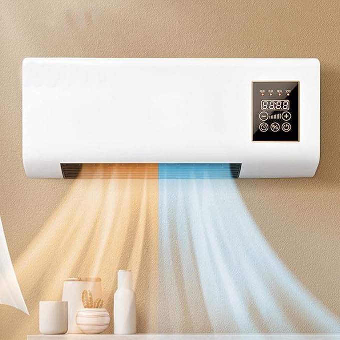 Mini Split Air Conditioner and Heater with Remote Control Wall Mounted Air Conditioner AC Unit Mini Cooling and Heating Air Conditioner with Remote Control for Bedroom Living